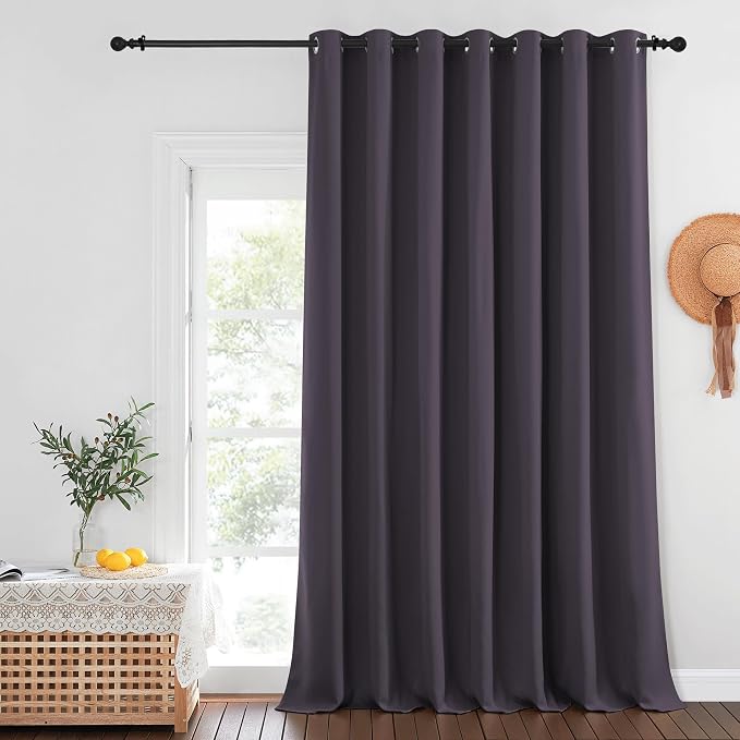 NICETOWN Patio Door Curtain Sound Blocking, Bedroom Privacy Room Divider Curtain by NICETOWN