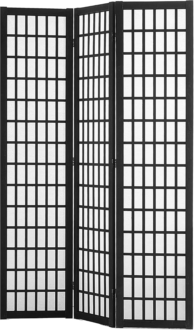 VEVOR Room Divider, 3 Panel Japanese Room Divider, Wood Folding Privacy Screen - Image 9