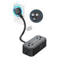 TROND 360° Rotating Flat Plug Power Strip 1.5ft, 4 Widely AC Outlets, Wall Mount by TRONDOfficial