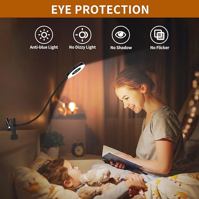 iZELL Desk Lamp, LED Reading Light - Image 4