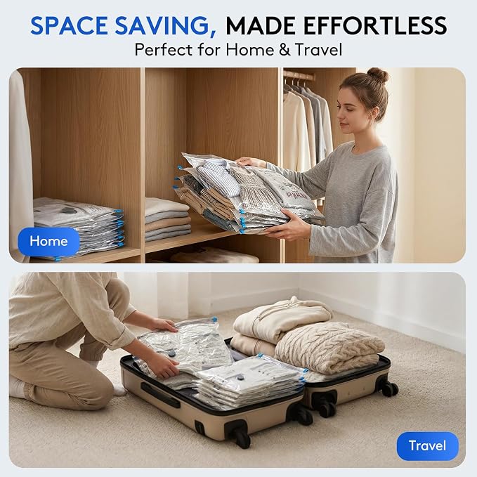 15+1 Packs Vacuum Bags for Travel - Image 7