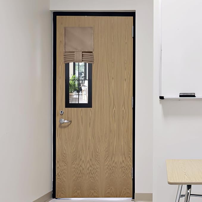 RYB HOME Classroom Door Window Cover, Room Darkening Block Views, Office Door by RYBHOME