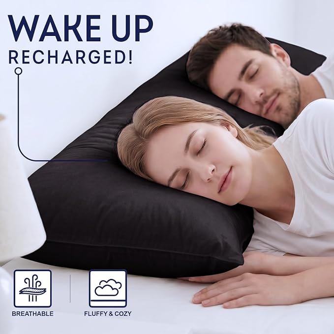 DOWNCOOL Large Body Pillow Insert- Breathable Full Body Pillow - Image 7