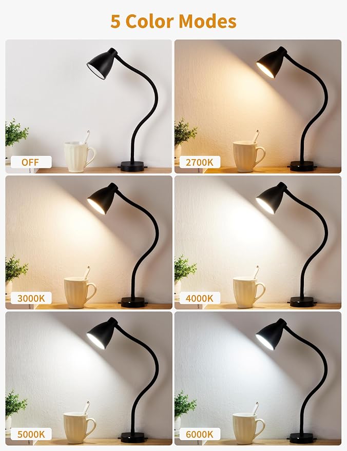 BOHON No Install Bedside Reading Light, Clip-Free Wall Mounted Lamp Black | 5 - Image 2