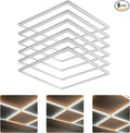 LED Energy Plus 2x2 FT Edge-Lit Frame LED Panel Lights,5CCT Selectable 3000K-6500K, 2600/3900/5200LM,20W/30W/40W Switch, Grid Drop Ceiling Lights,0-10V Dimmable,Damp Rated,100-277V,ETL Listed (6 Pack)