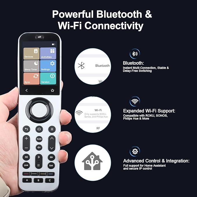 SofaBaton X2 Universal Remote with Touch Screen, Hub and App, All in One Universal Remote Control with Customize Activities, Works with Home Assistant, Alexa and Google Assistant