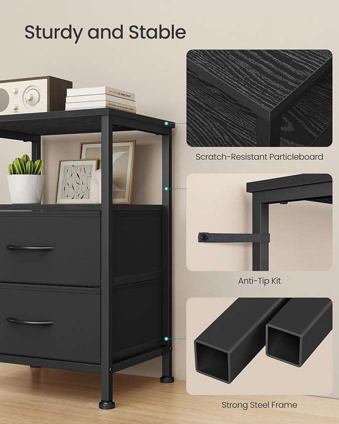 SONGMICS Nightstand, Bed Side Table, End Table - Image 5