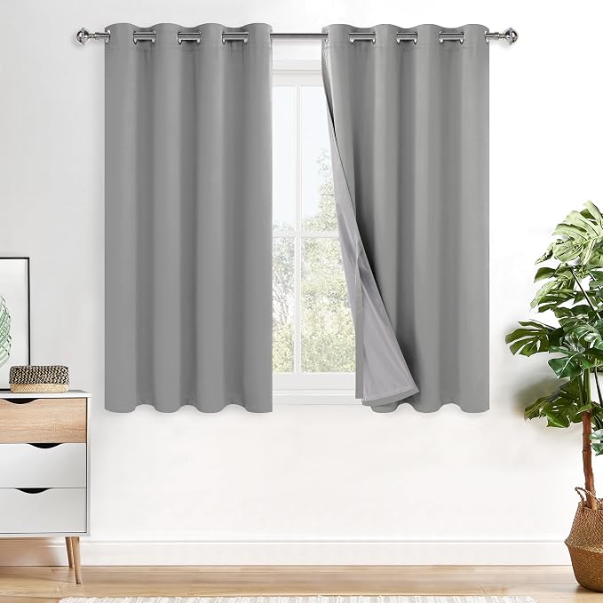 XWZO Full Shading Blackout Curtains 54 Inches Length by XWZO