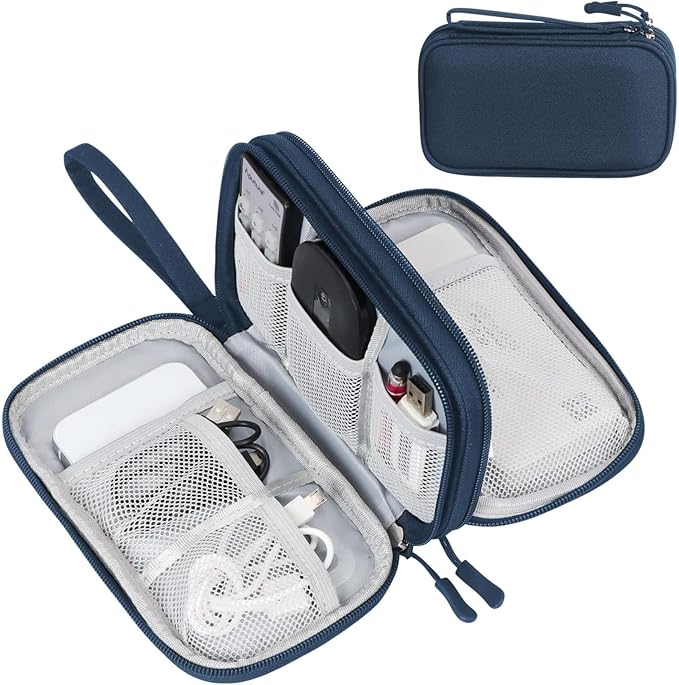FYY Electronic Organizer, Travel Tech Pouch Bag, Waterproof, Double Layers by FYY