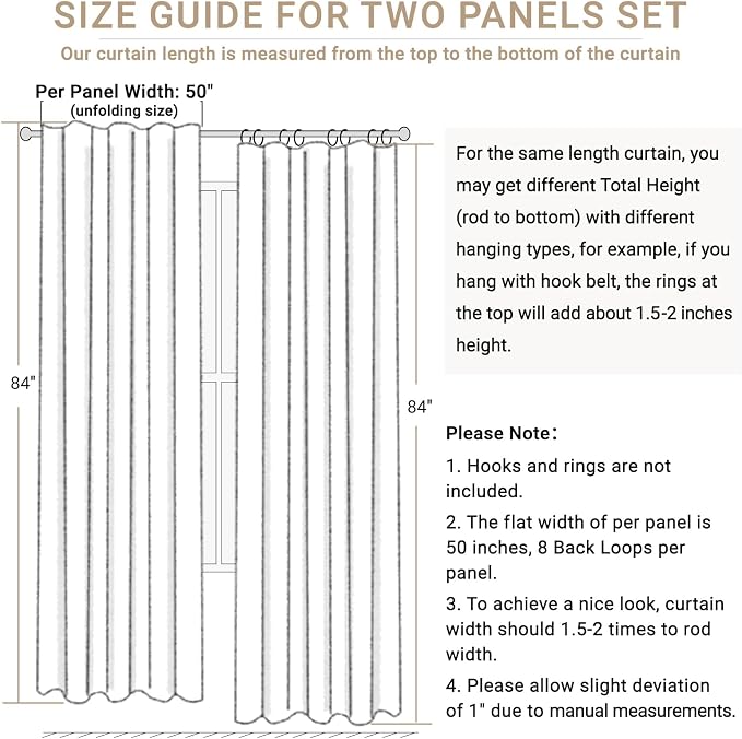 Linen Textured Total Blackout Curtains - Image 7