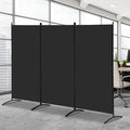 SUPER DEAL Room Divider, 6 Ft Folding Privacy Screens, 3 Panel Portable Room by Superdeal