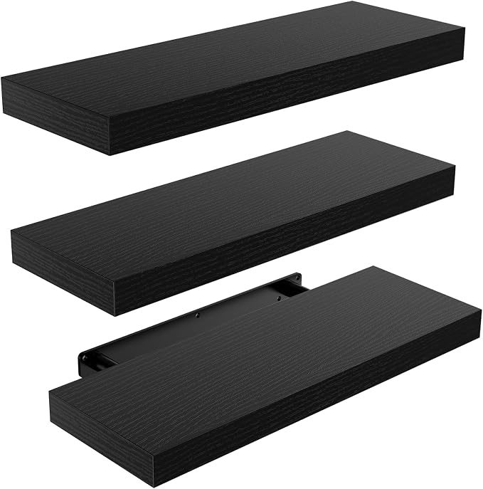 Amada 15.7" Floating Shelves for Wall Decor & Storage, Living Room, 22 lbs by AMADAHOMEFURNISHING