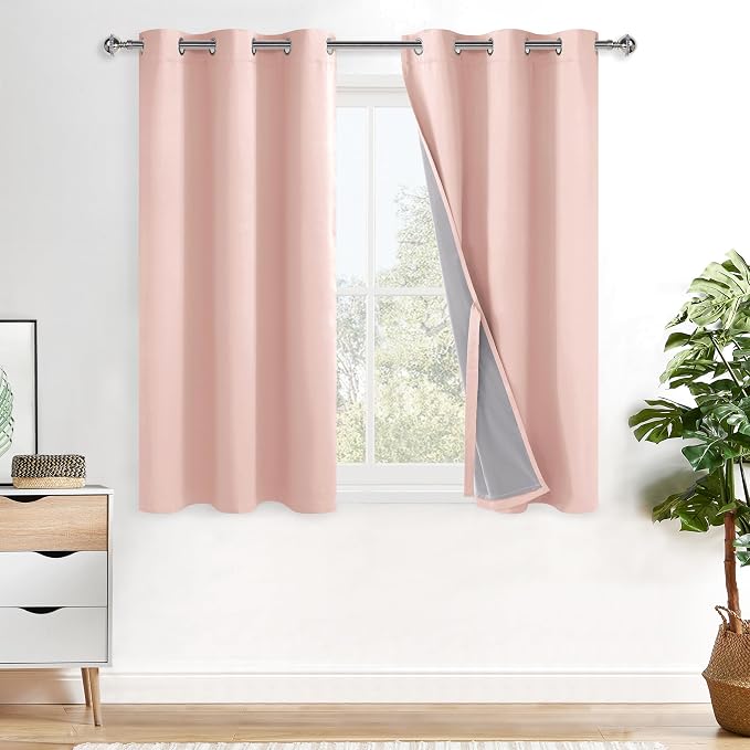 XWZO 100% Blackout Curtains 2 Panels by XWZO