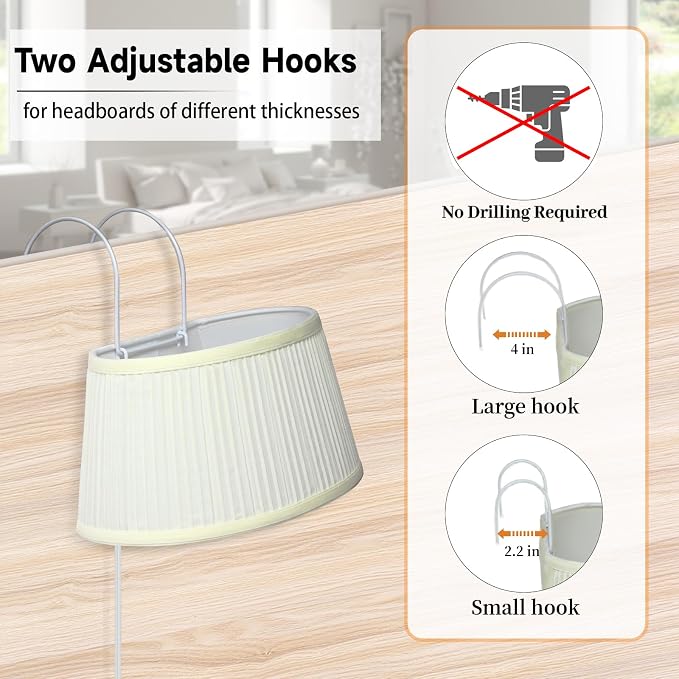 NITOWOLF Bed Reading Light, Headboard Light Reading Lights - Image 6