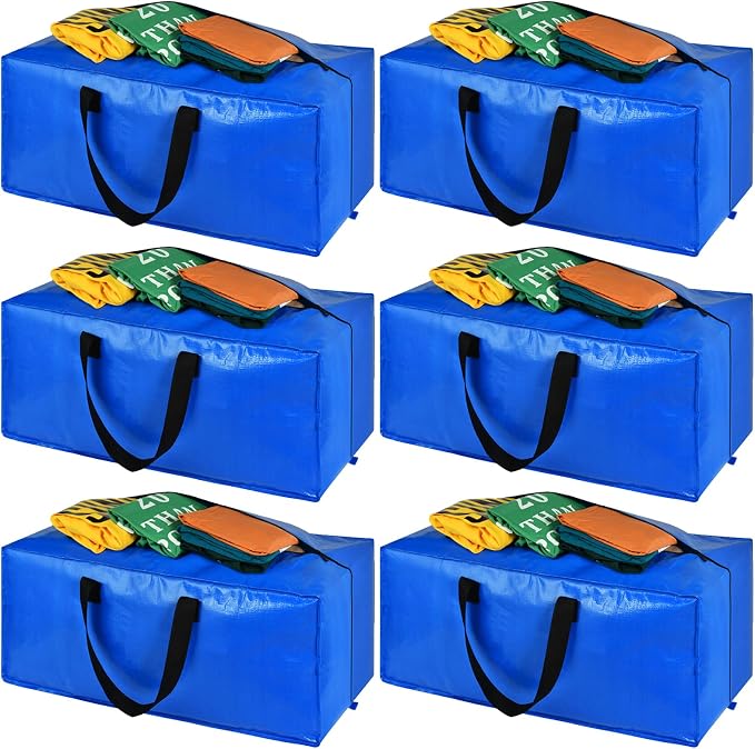 Heavy Duty Blue Moving Bags by HAPPY+CHEERS