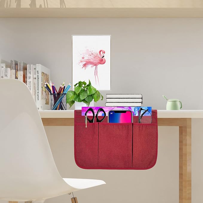 Bedside Caddy Bedside Storage Organizer Magazine Phone Tablet iPad Remote Holder - Image 7
