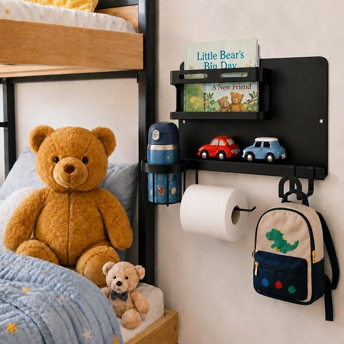 Floating Bedside Wall Shelf, 【Metal】 Wall Organizer - Image 5