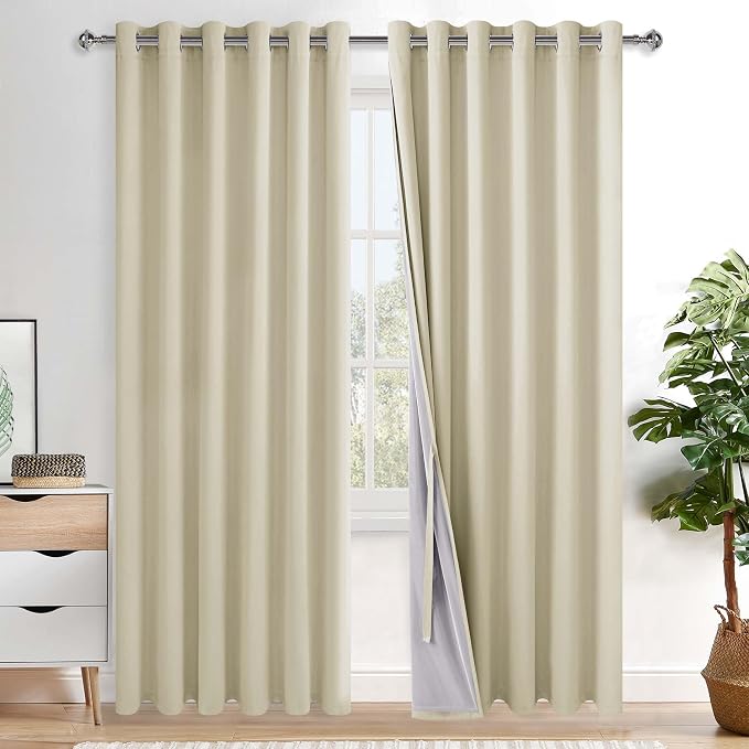 XWZO 100% Blackout Curtain Panels by XWZO