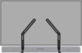 ECHOGEAR Sound Bar Mounting Bracket for Under TV - Adjustable Height & Depth for Max Compatibility Between TV & Soundbar - Dolby Atmos Compatible & Works with LG, Vizio, Bose & More