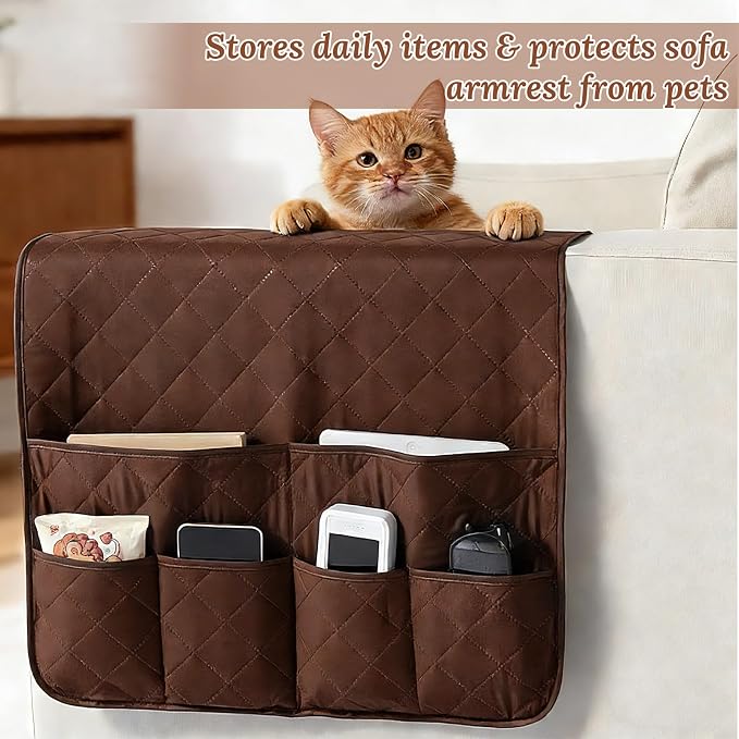 Sofa Armrest Organizer with 6 Pockets - Image 6