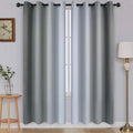 SimpleHome Ombre Grey to Grey White Curtains by SimpleHome
