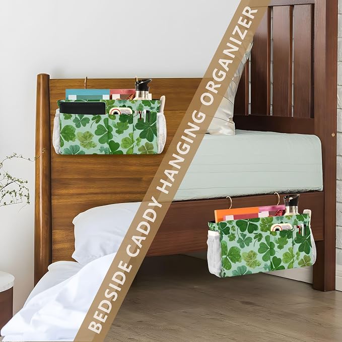 Bedside Caddy Hanging Bunk Bed Caddy Bed Organizer Hanging Pocket - Image 7