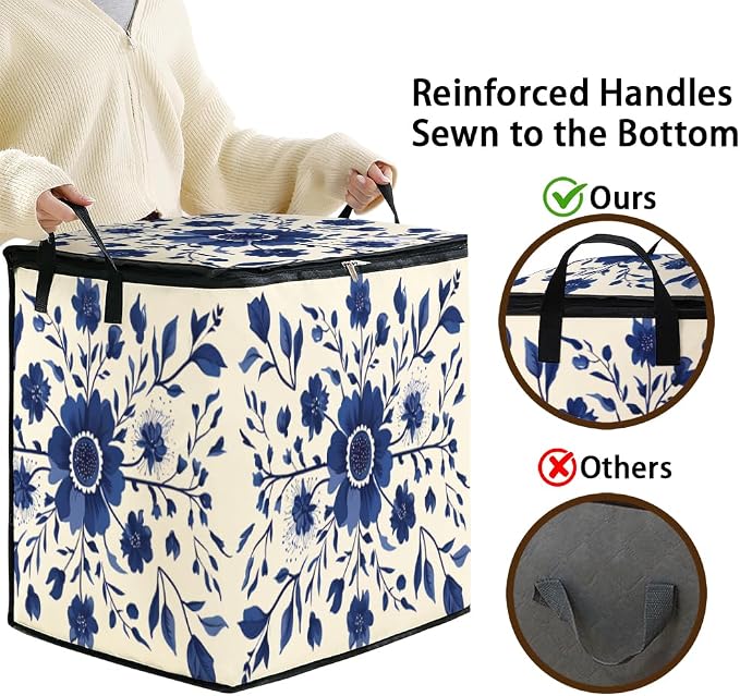 2pcs blanket storage bag for under bed, closet organizers 95L | clothing - Image 4