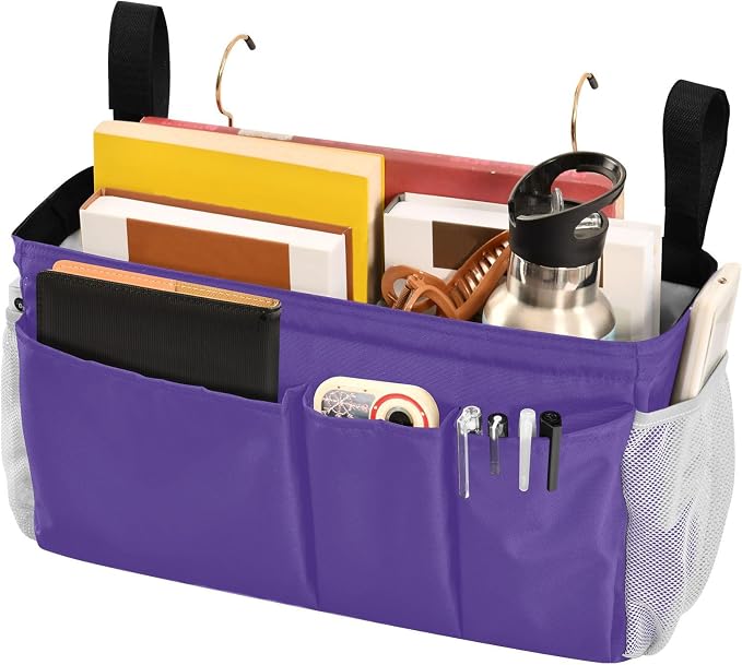 DOMIKING Dark Purple Bedside Caddy - Image 3