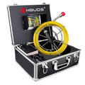 Pipe Pipeline Inspection Camera, Drain Sewer Industrial Endoscope HBUDS Waterproof IP68 Snake Video System with 7 Inch LCD Monitor 1000TVL Camera
