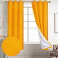 Diraysid 100% Blackout Curtains Yellow Linen Curtains by Diraysid%2C+refresh+your+life
