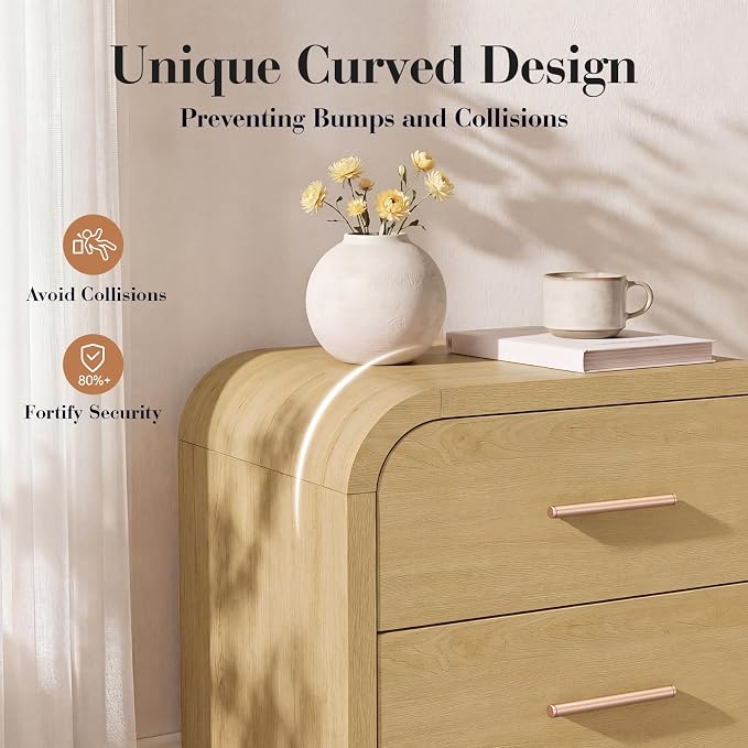 Night Stand Set of 2 2-Drawer Nightstand 24" H Metal Handle Modern Sturdy - Image 3
