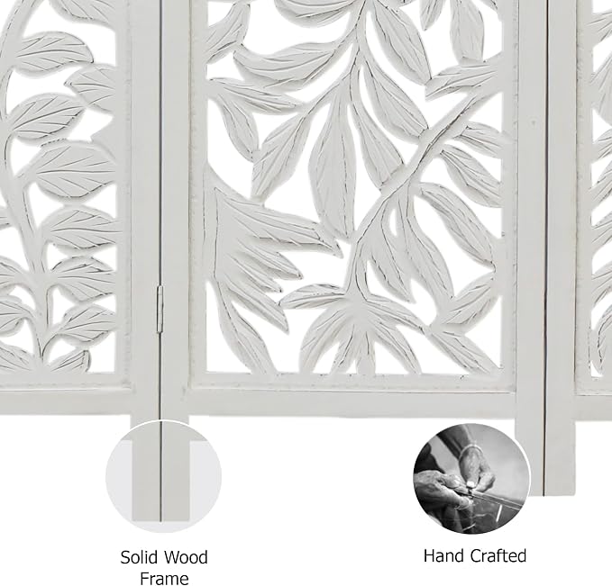 COTTON CRAFT Room Divider Wood Screen - Image 6