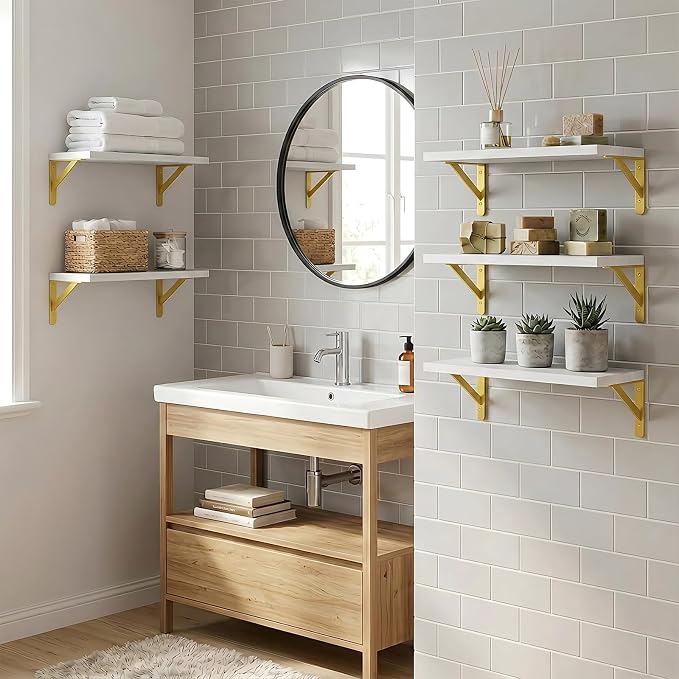 Fixwal Wall Floating Shelves for Home Decor | Wood Shelves, Natural Grain - Image 6