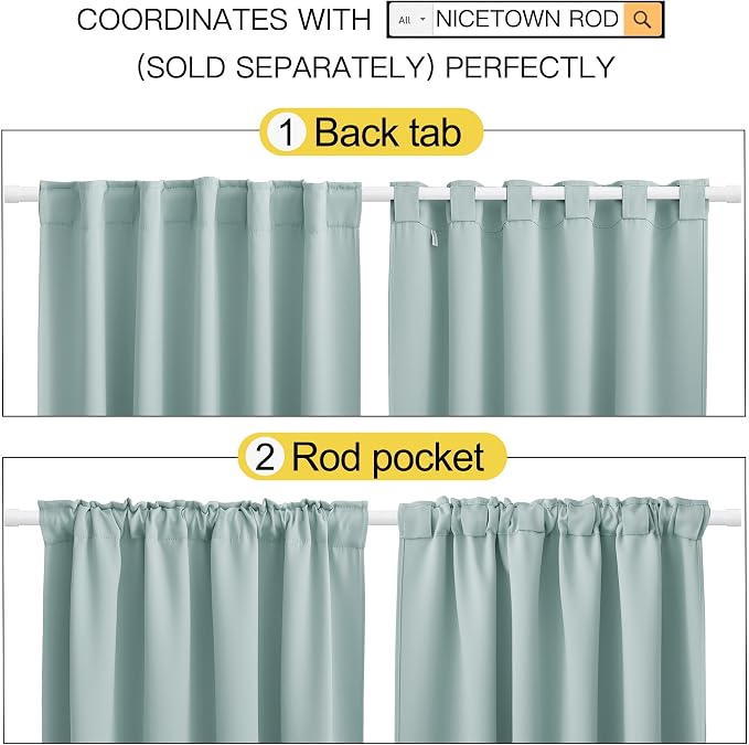 NICETOWN Blackout Curtain Panels - Image 3