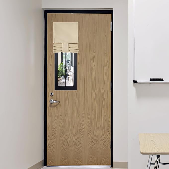RYB HOME Classroom Door Window Cover, Room Darkening Block Views, Office Door by RYBHOME