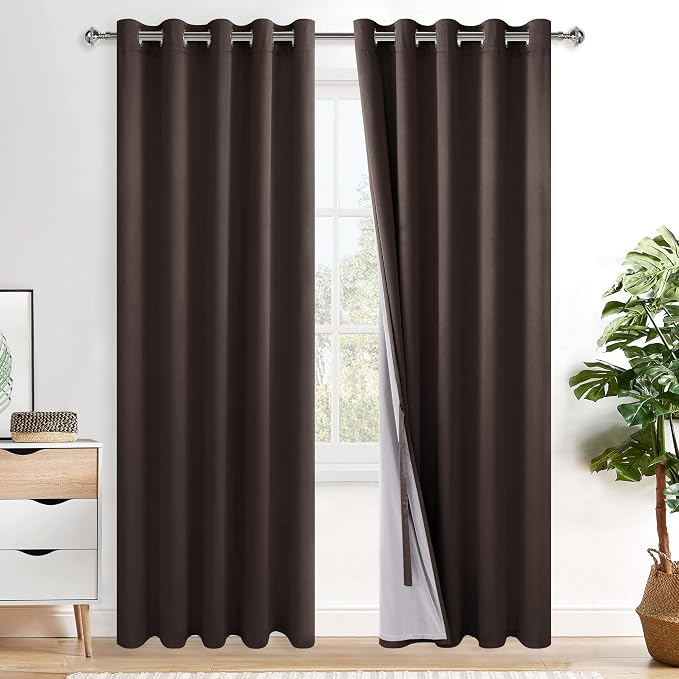 XWZO 100% Blackout Curtains 84 Inches Length by XWZO