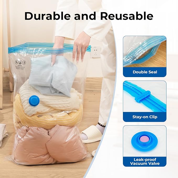 ETENWOLF 9 Combo Vacuum Storage Bags - Image 4