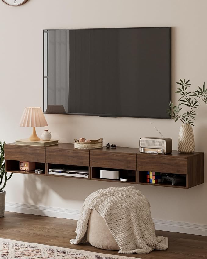 Modern Walnut Floating Nightstand - Image 7