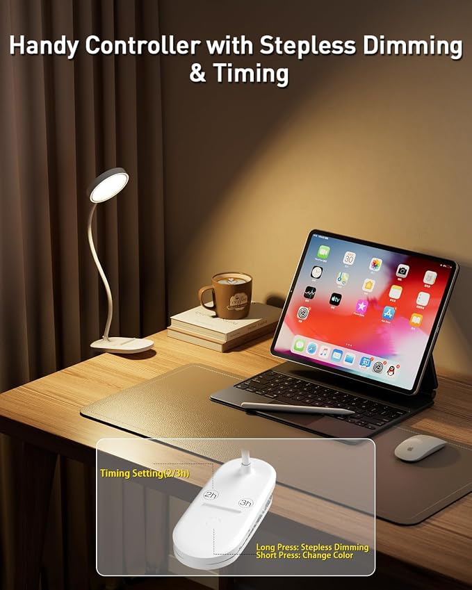 Red Book Light, Rechargeable Clip On 625nm LED Light - Image 4