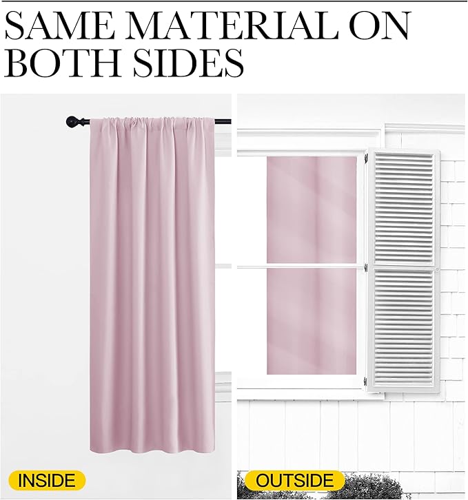 NICETOWN Kitchen Curtains Thermal Insulated Curtains & Drapes, Small Window - Image 6
