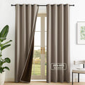 NICETOWN Room Darkening Curtains 84 Inches Long, 52 x 84 Inches, Cappuccino by NICETOWN