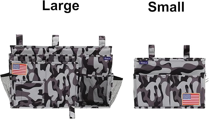 Surblue Bedside Caddy Hanging Bed Organizer Storage Bag Pocket - Image 7