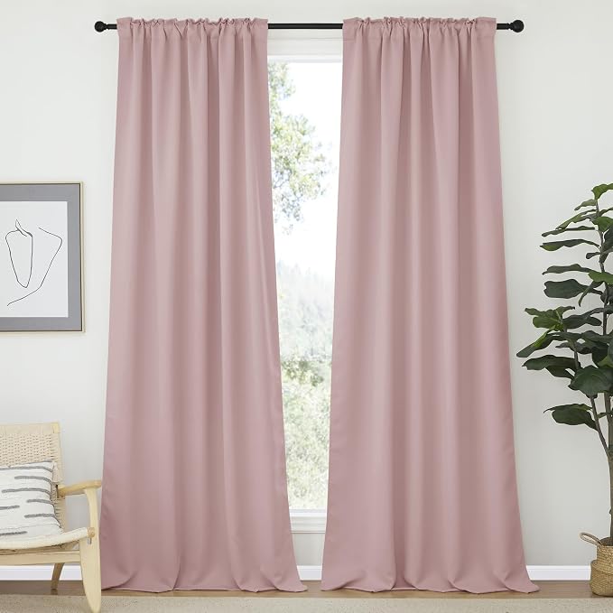 NICETOWN Bedroom Blackout Curtain Panels - Image 2