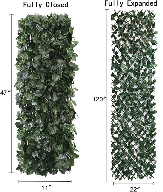 Expandable Faux Ivy Fence Privacy Screen - Image 2