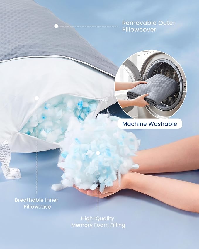 YZ HOME Cooling Body Pillow for Adults- Pillow Insert - Image 5