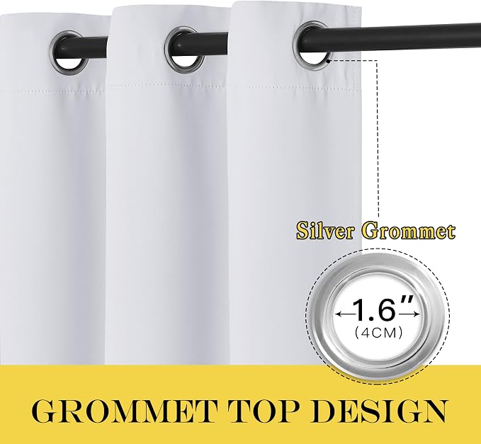 NICETOWN Room Darkening Extra Long Curtain Drape - Image 2