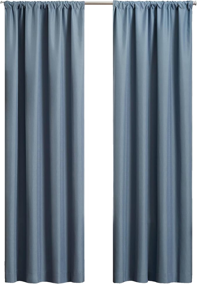ECLIPSE Kendall Modern Blackout Thermal Rod Pocket Window Curtain - Image 10