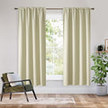 RYB HOME Bedroom Blackout Curtains 63 inches Long, 100% Blackout | Thermal by RYBHOME