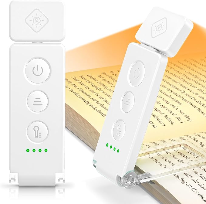 Glocusent Eye-Caring 12 LED Book Light, Compact Rechargeable Reading Light | by GLOCUSENT