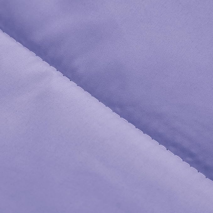 UOZZI BEDDING 4 Pieces Toddler Bedding Set Ultra Soft and Breathable Toddler Sheet Set - Includes Comforter, Flat Sheet, Fitted Sheet and Pillowcase - Purple & Gray